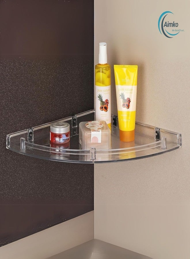 Aimko 3 Piece Unbreakable Wall Organizer Shelf Set | Multipurpose Bathroom & Kitchen Storage Rack | Space Saving Wall Mounted Shelves for Toiletries, Spices, Décor & Home Organization - Image 2
